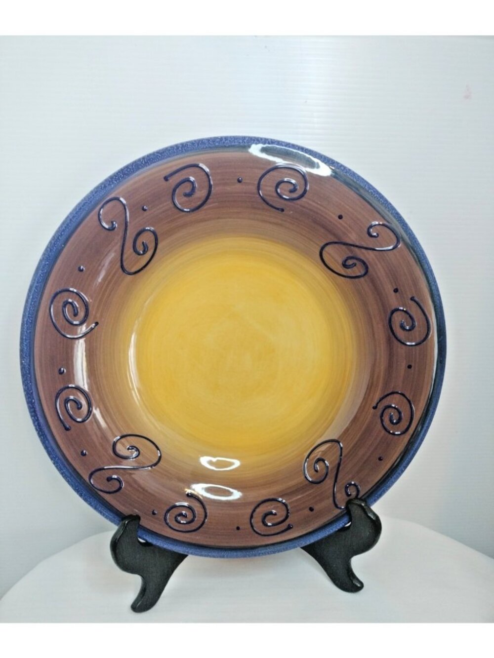 Ambrosia Purple / Eggplant by Tabletops Platter 11"X1"1/2  New